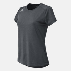 Dark Heather Grey NB Short Sleeve Tech Tee / New Balance Women