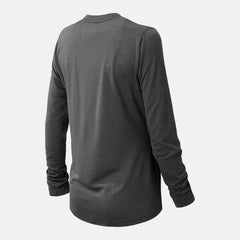 Dark Heather Grey NB Long Sleeve Tech Tee / New Balance Women