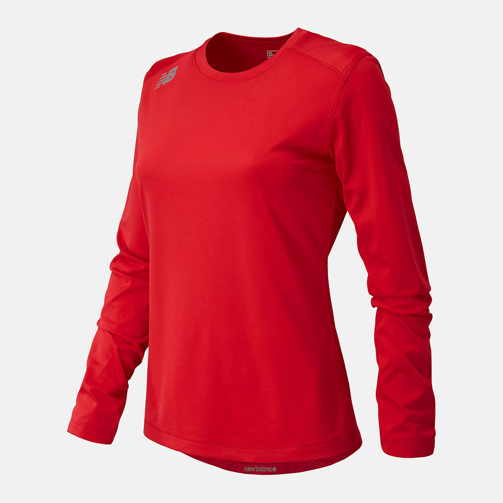 Team Red NB Long Sleeve Tech Tee / New Balance Women