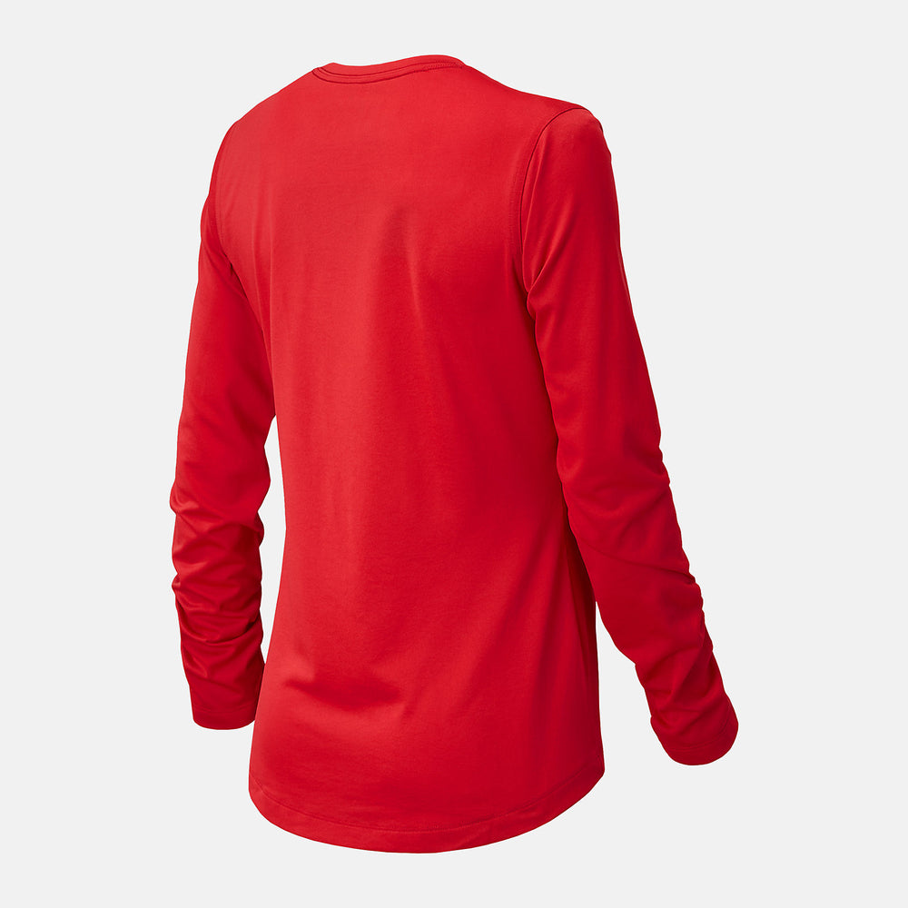 Team Red NB Long Sleeve Tech Tee / New Balance Women