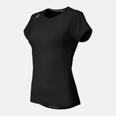 Team Black NB Short Sleeve Compression Top / New Balance Women