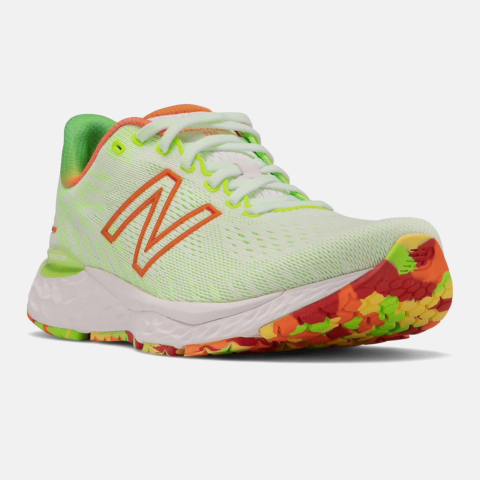 White/Energy Lime Fresh Foam 880v11 / New Balance Women