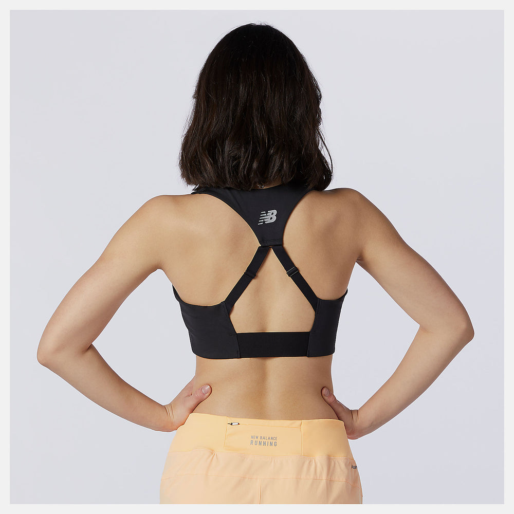 Black NB Power X Zip Front Bra / New Balance Women
