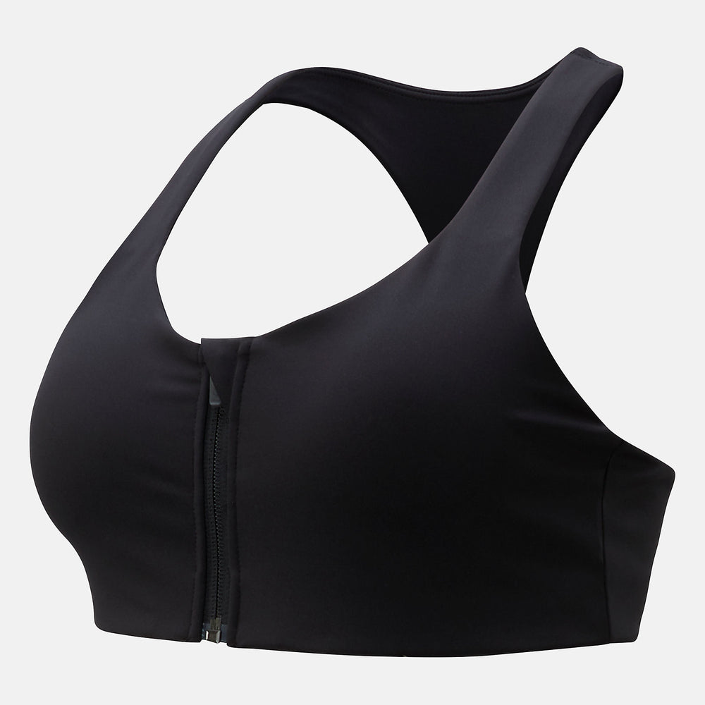 Black NB Power X Zip Front Bra / New Balance Women