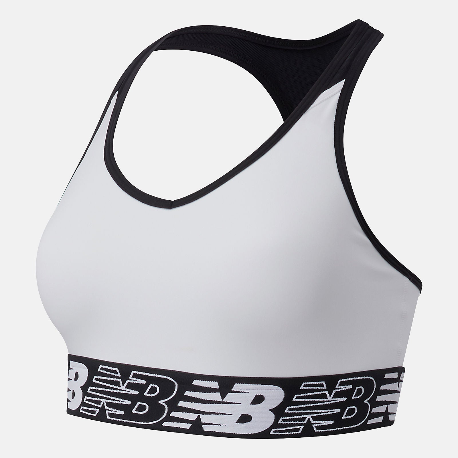 White NB Pace Bra 3.0 / New Balance Women
