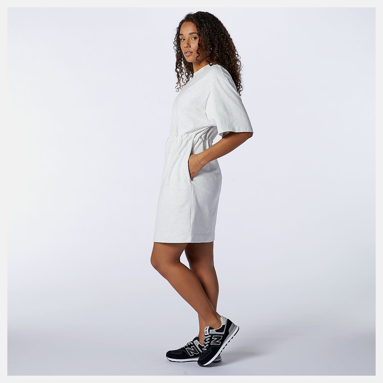 Sea Salt Heather NB Athletics Tee Dress / New Balance Women