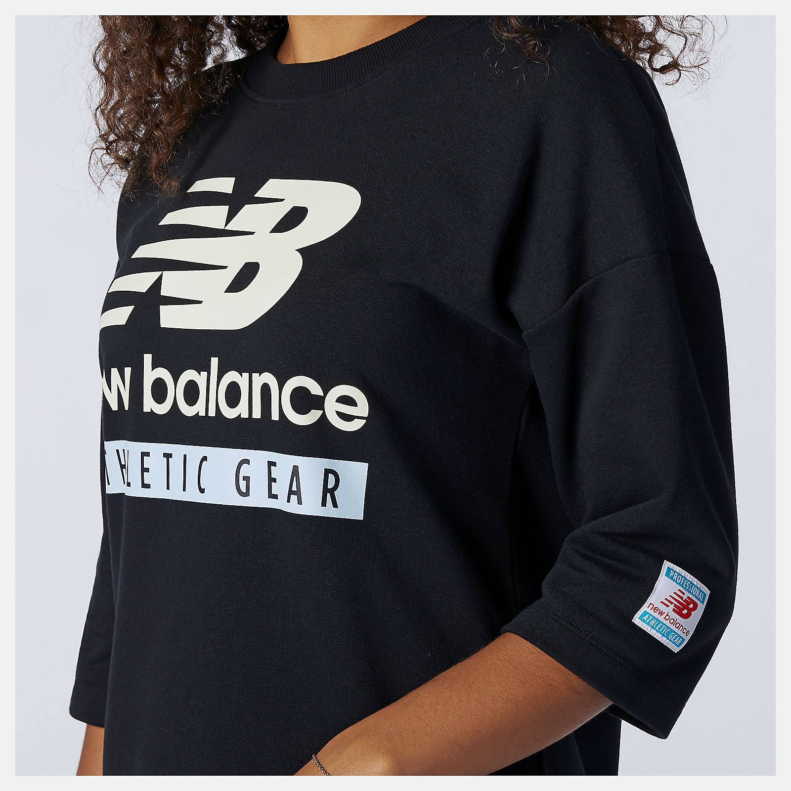 Black NB Essentials Field Day Crew Fleece Dress / New Balance Women