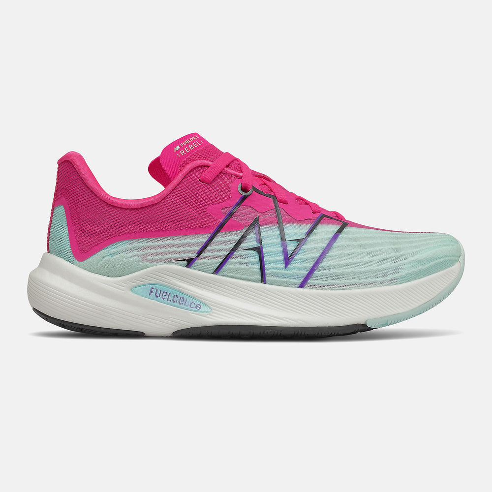 Pale Blue/Pink Glo FuelCell Rebel v2 / New Balance Women