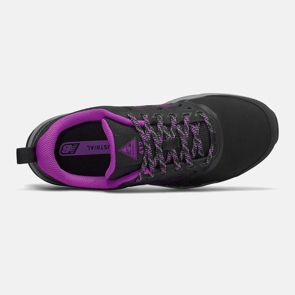 Black/Purple 412 Alloy Toe / New Balance Women