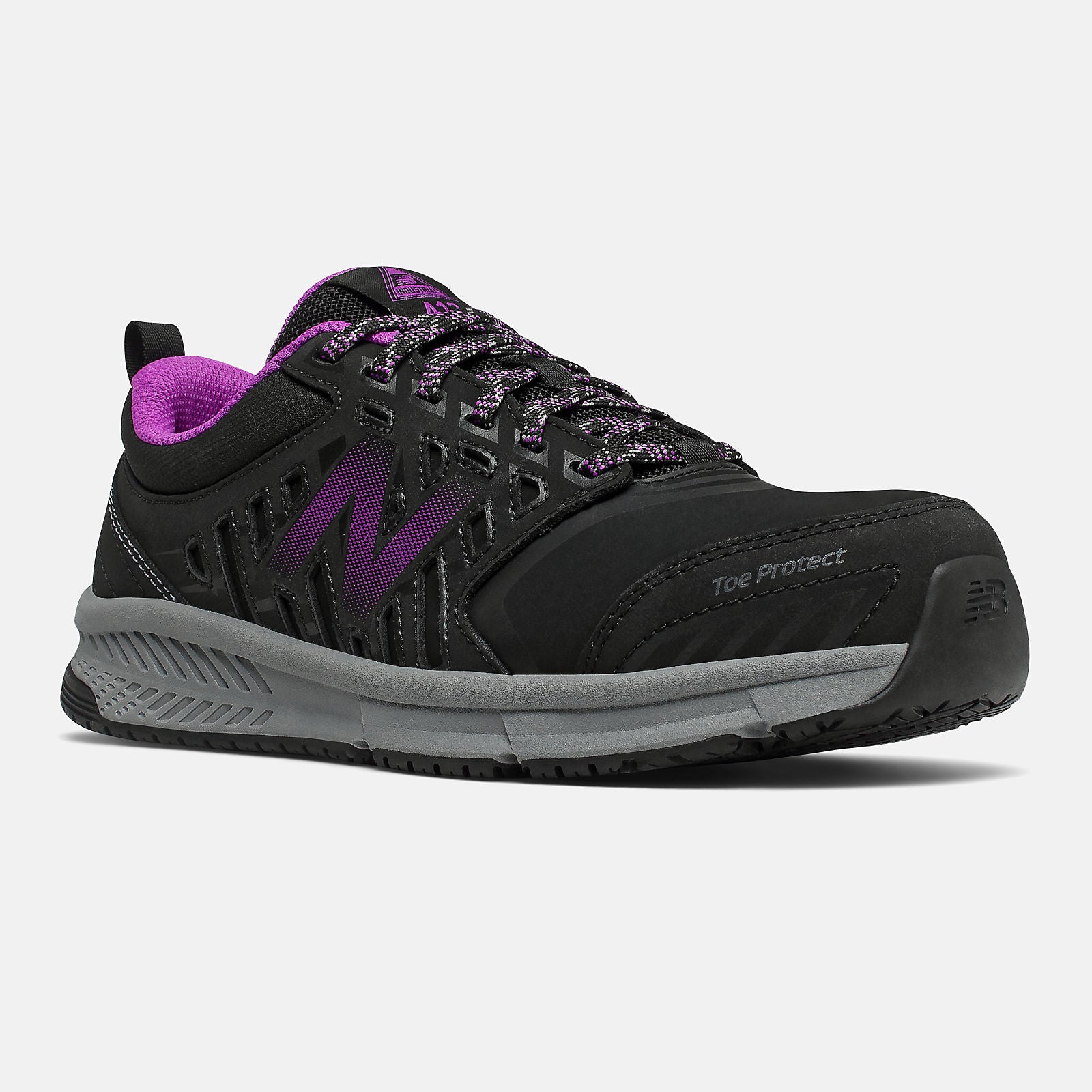 Black/Purple 412 Alloy Toe / New Balance Women