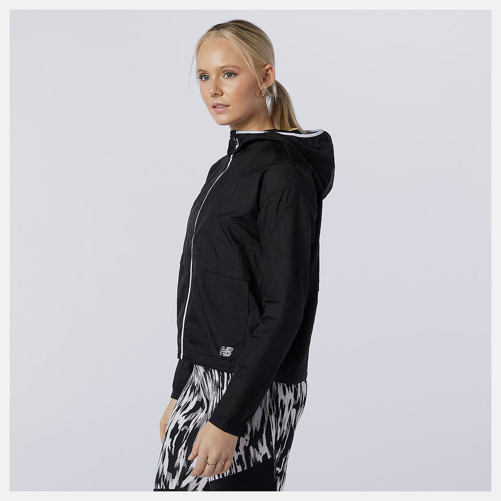 Black Impact Run Light Pack Jacket / New Balance Women