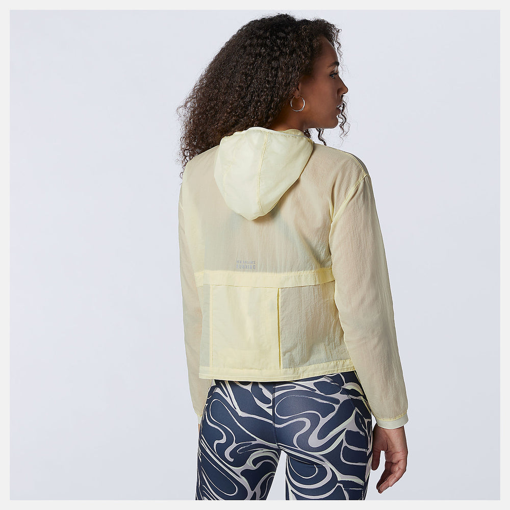 Clear Yellow Impact Run Light Pack Jacket / New Balance Women