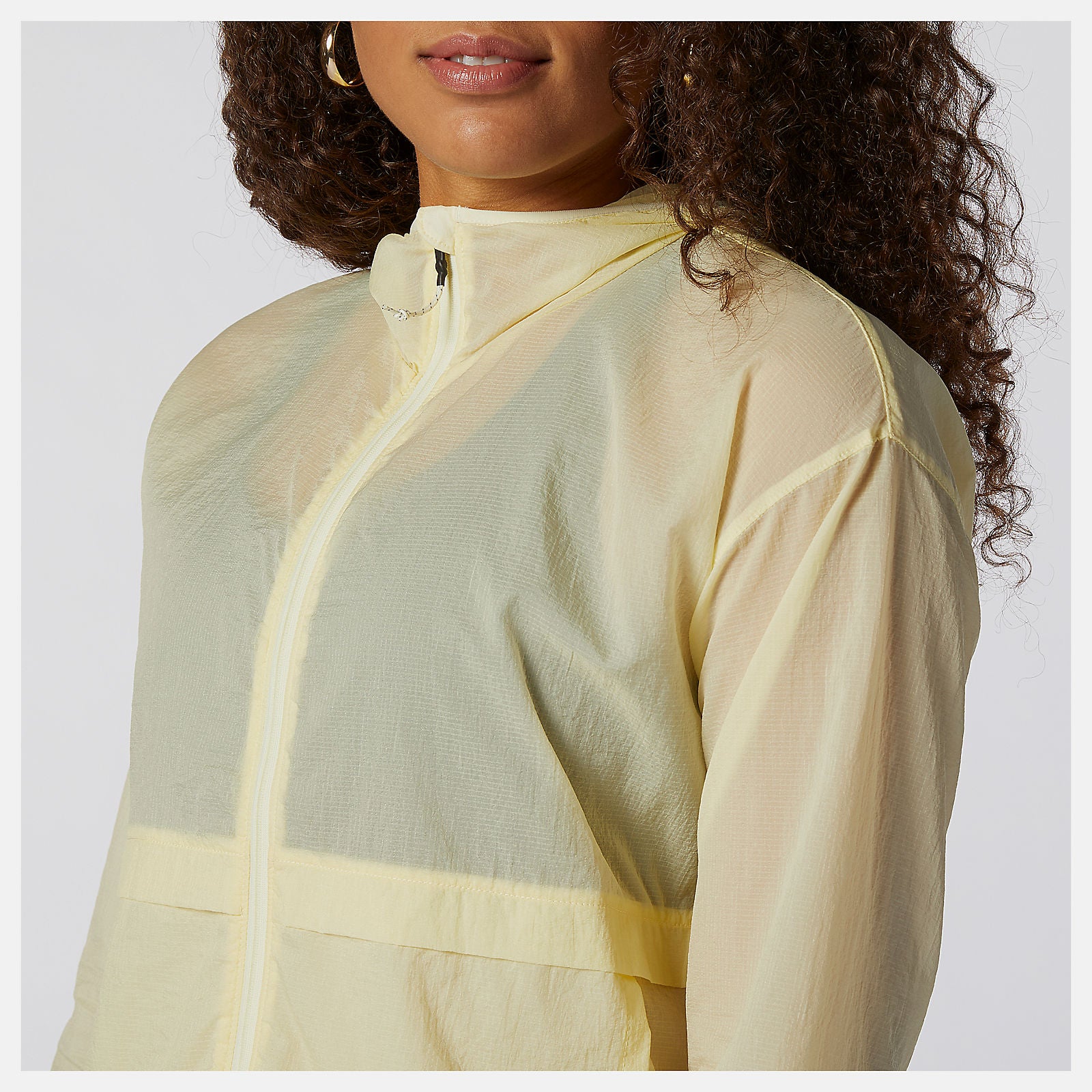 Clear Yellow Impact Run Light Pack Jacket / New Balance Women