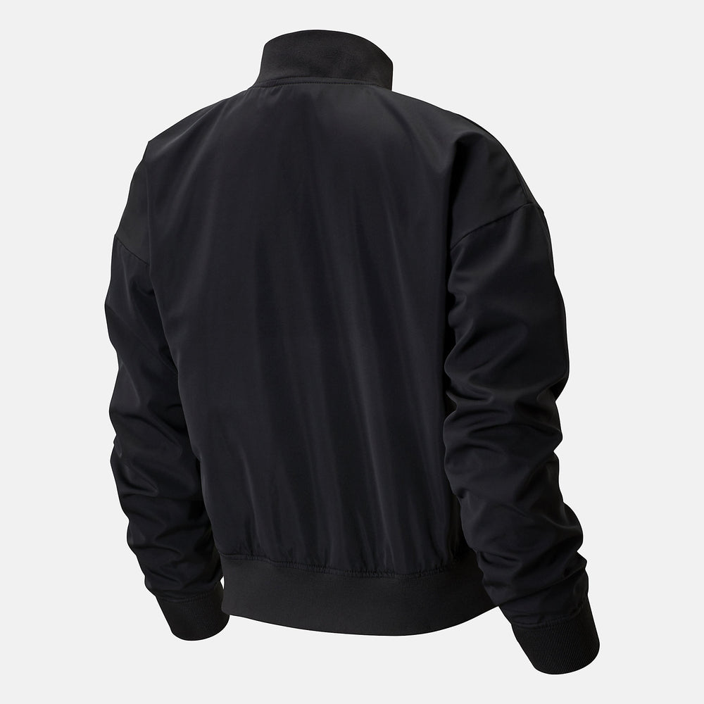 Black Essentials Core Bomber Jacket / New Balance Women