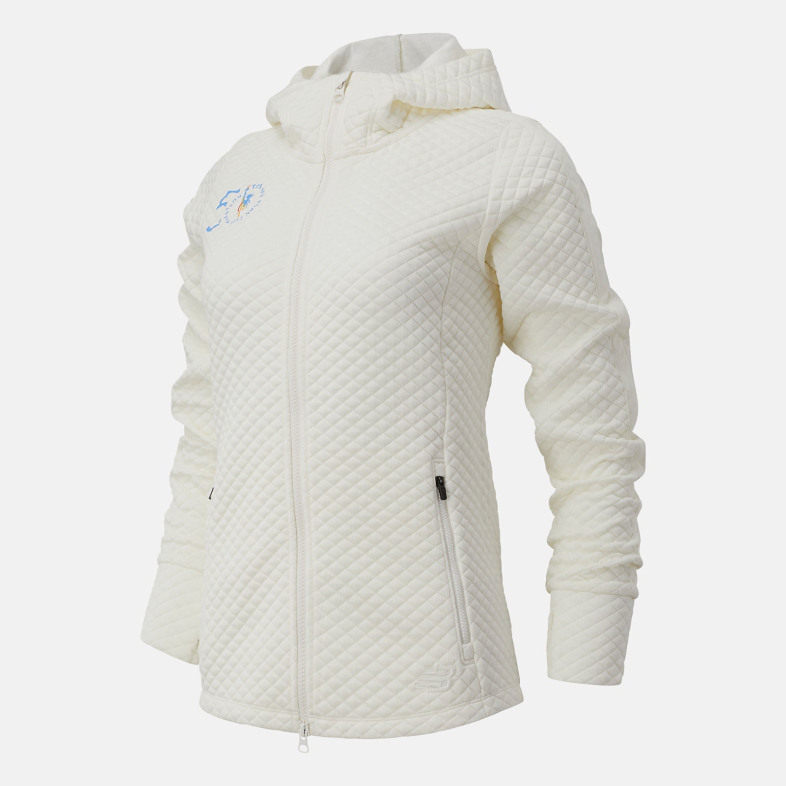 Sea Salt Heather NYC Marathon NB Heat Loft Jacket / New Balance Women