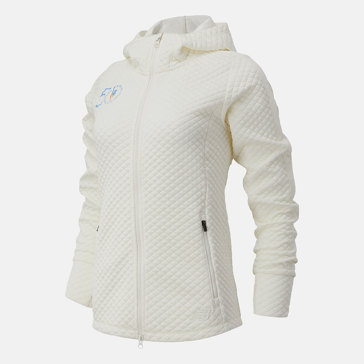 Sea Salt Heather NYC Marathon NB Heat Loft Jacket / New Balance Women