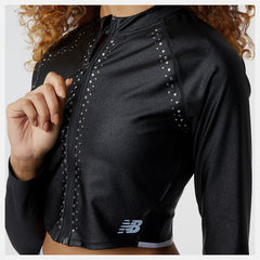 Black Syd Crop Jacket / New Balance Women