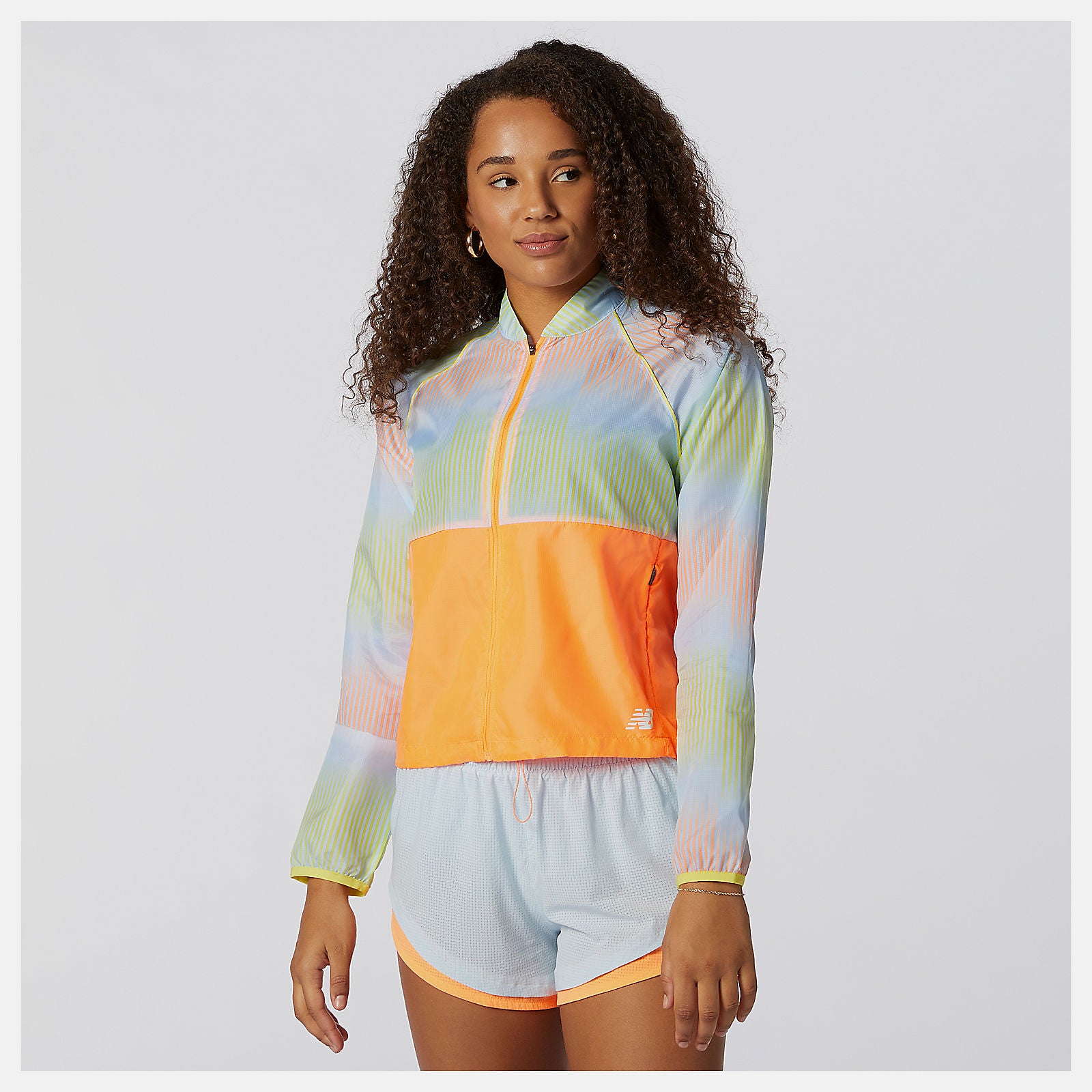 Citrus Punch Printed Fast Flight Jacket / New Balance Women