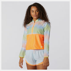 Citrus Punch Printed Fast Flight Jacket / New Balance Women