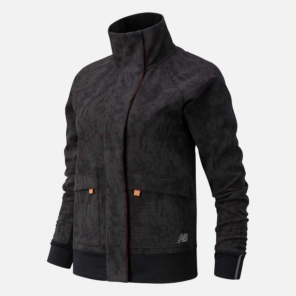 Black NYC Marathon Reflective Impact Run Winter Jacket / New Balance Women