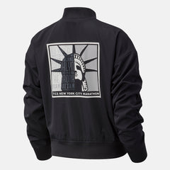 Black NYC Marathon Essentials Core Bomber Jacket / New Balance Women