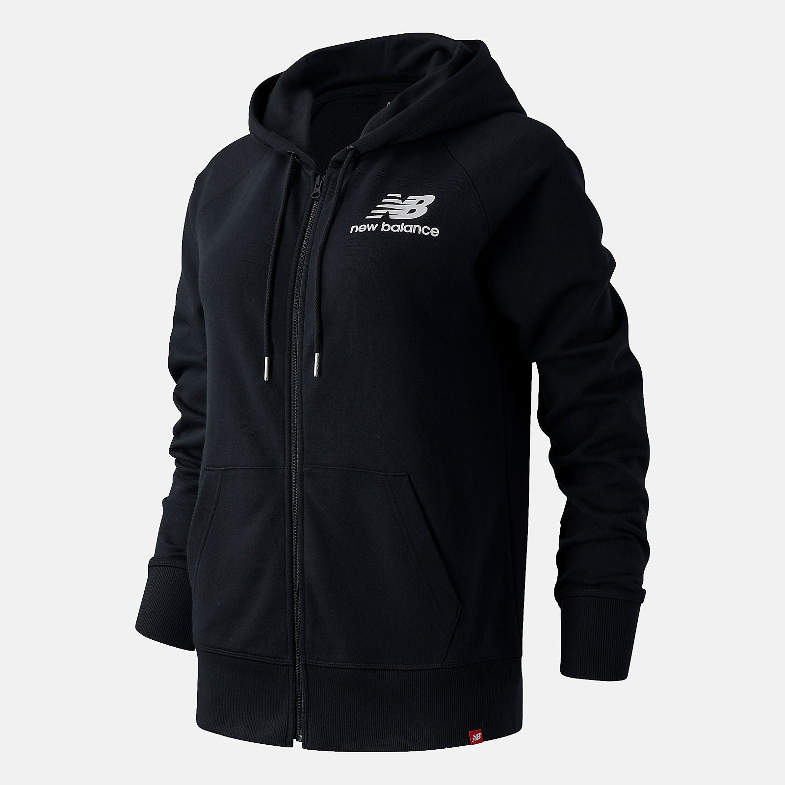 Black Essentials FZ Hoodie / New Balance Women