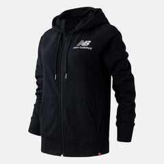 Black Essentials FZ Hoodie / New Balance Women