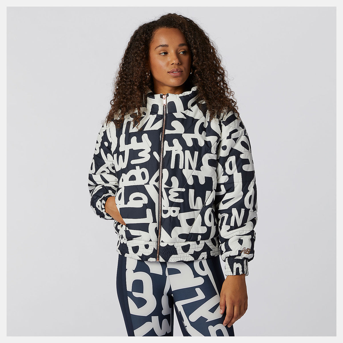 Eclipse Determination Packable Printed Quilted Jacket / New Balance Women