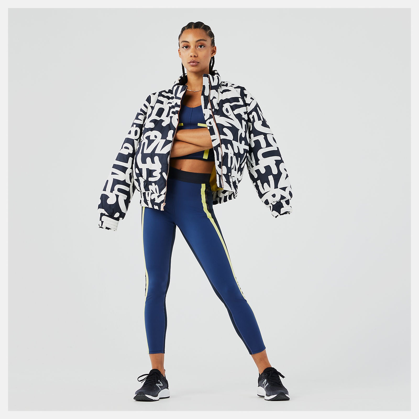 Eclipse Determination Packable Printed Quilted Jacket / New Balance Women
