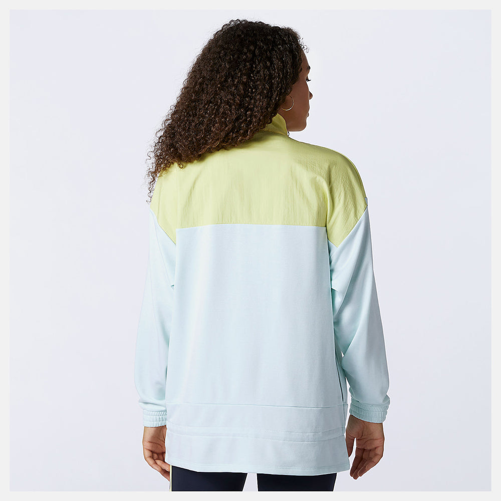 White/Jade Achiever Mix Media Jacket / New Balance Women