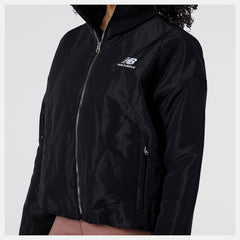 Black NB Athletics Argyle Quilted Jacket / New Balance Women