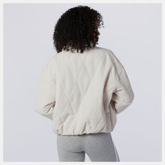 Raw Silk NB Athletics Argyle Quilted Jacket / New Balance Women