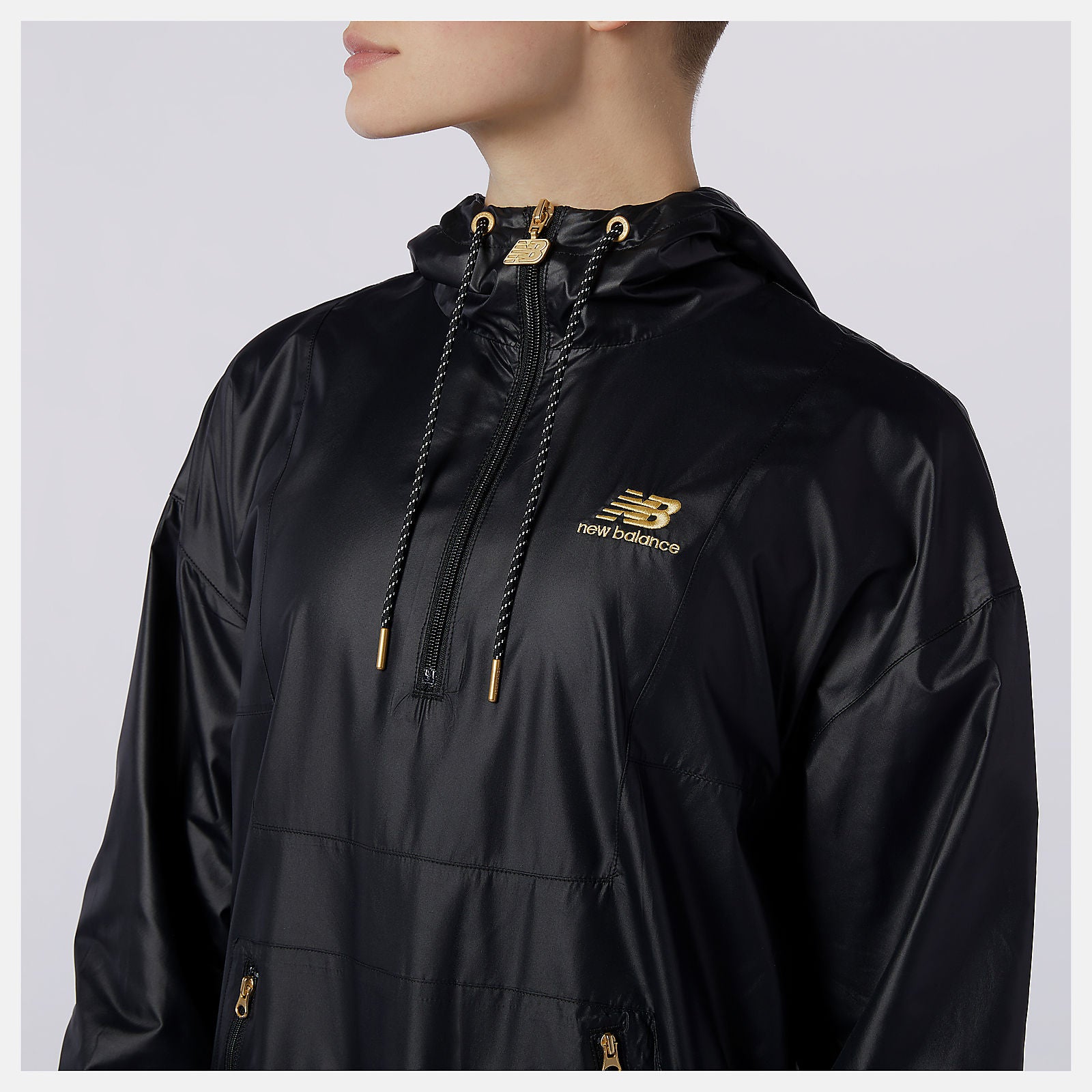 Black NB Athletics Higher Learning Anorak / New Balance Women