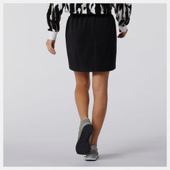 Black NB Athletics Collide Terry Skirt / New Balance Women