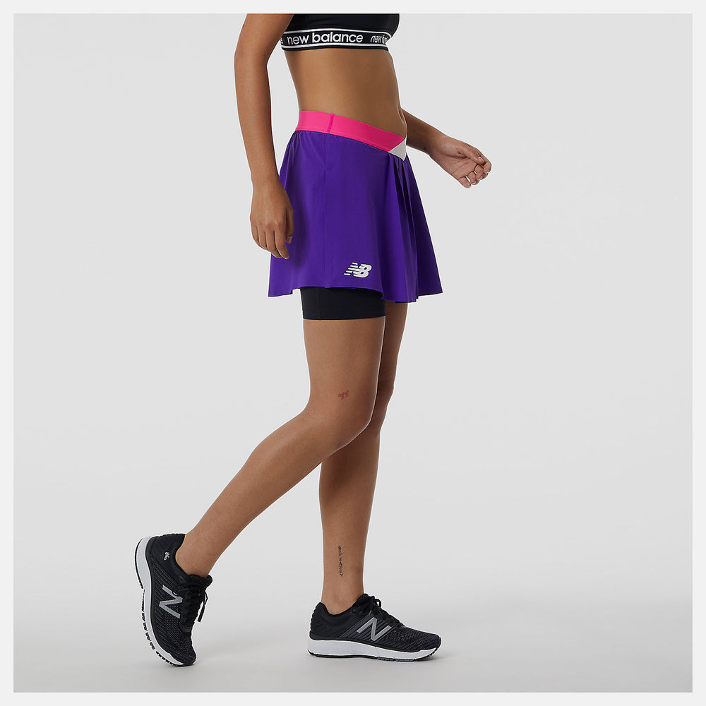 Deep Violet Tournament Woven Skort / New Balance Women