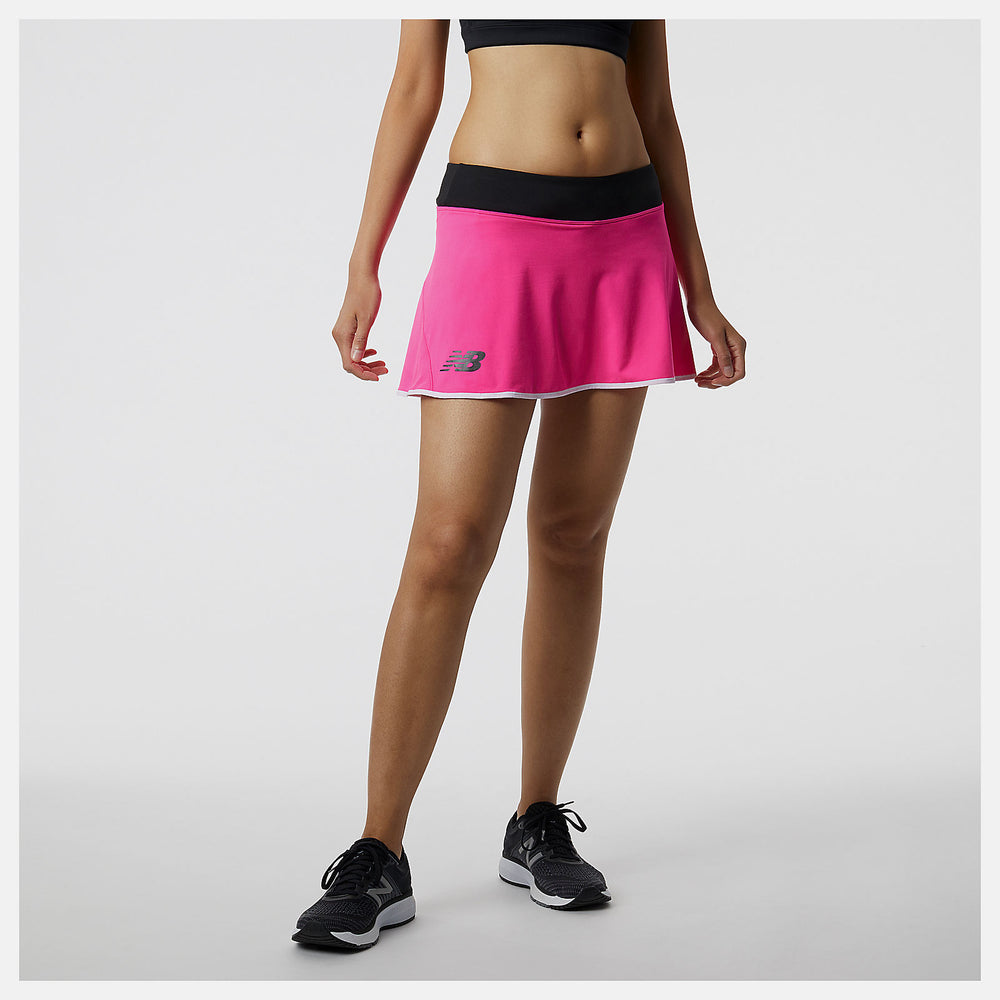 Pink Glo Tournament Knit Skort / New Balance Women