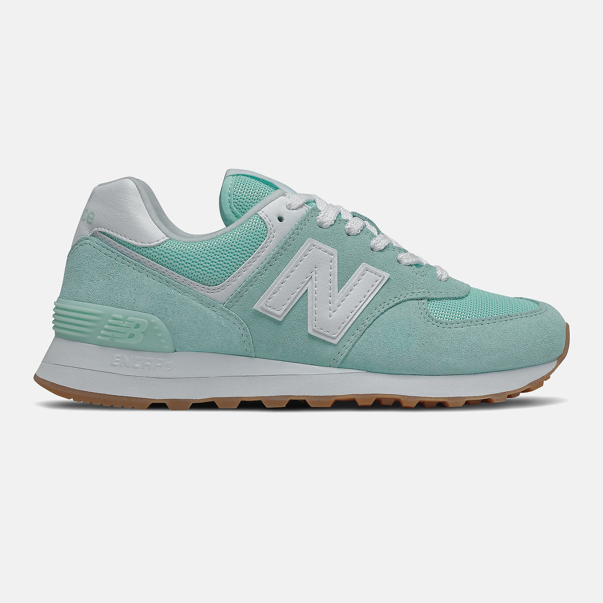 White Mint/White 574 / New Balance Women