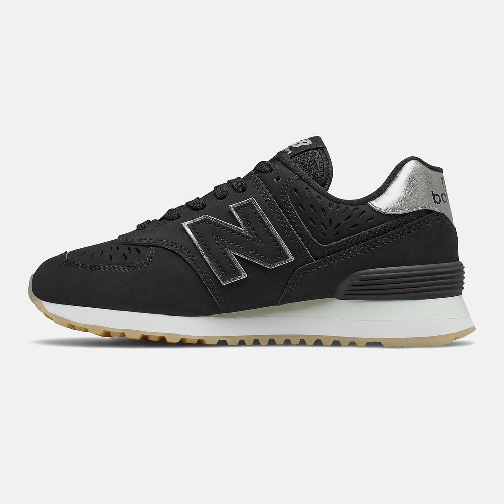 Black/Dark Silver Metallic 574 / New Balance Women