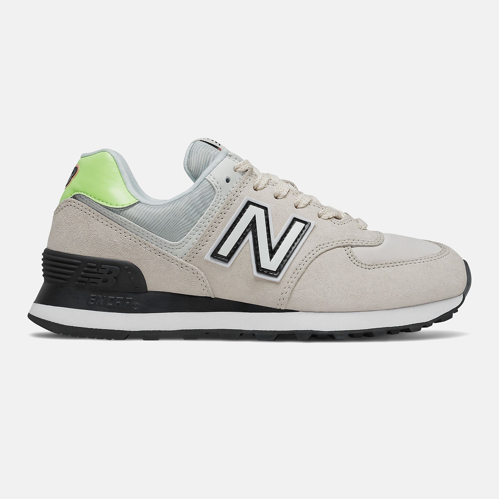 Raw Silk/Bleached Lime Glo 574 / New Balance Women