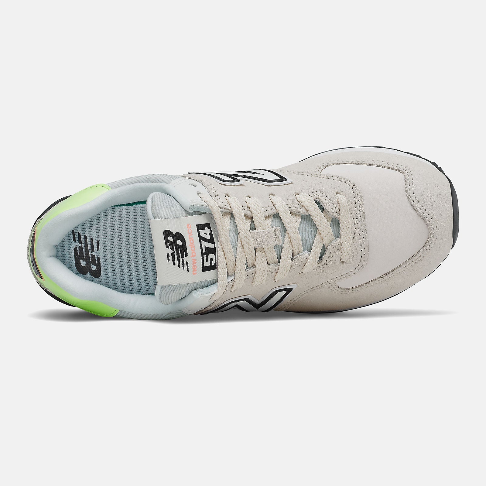 Raw Silk/Bleached Lime Glo 574 / New Balance Women