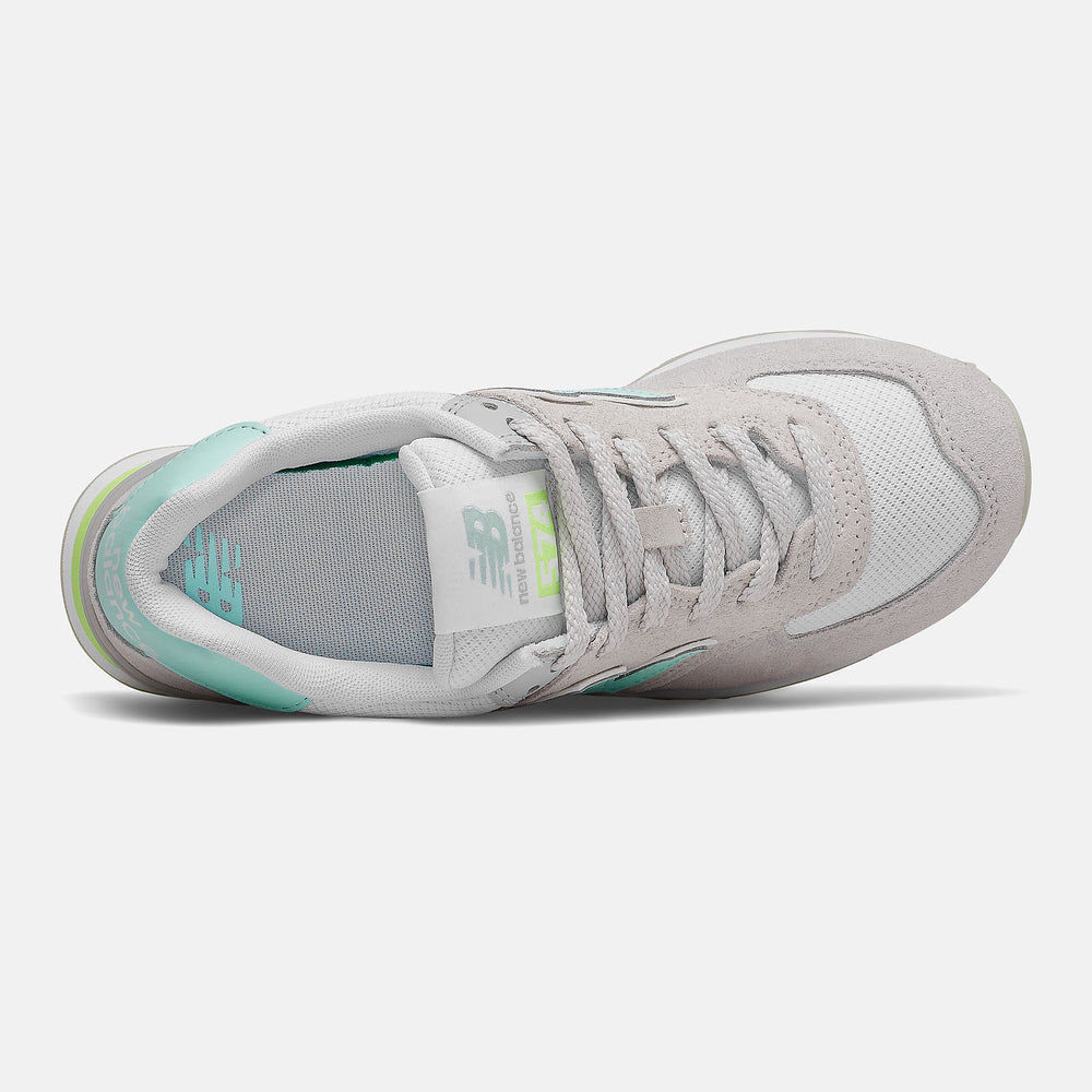 Rain Cloud/White 574 / New Balance Women