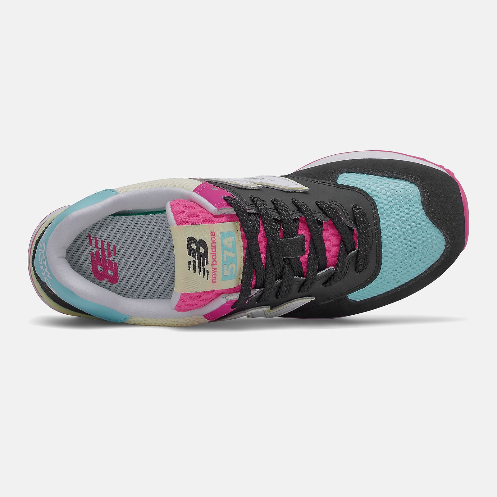 Black/Pink Glo 574 / New Balance Women