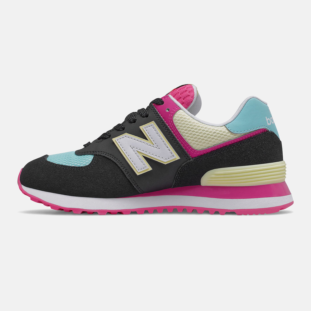 Black/Pink Glo 574 / New Balance Women