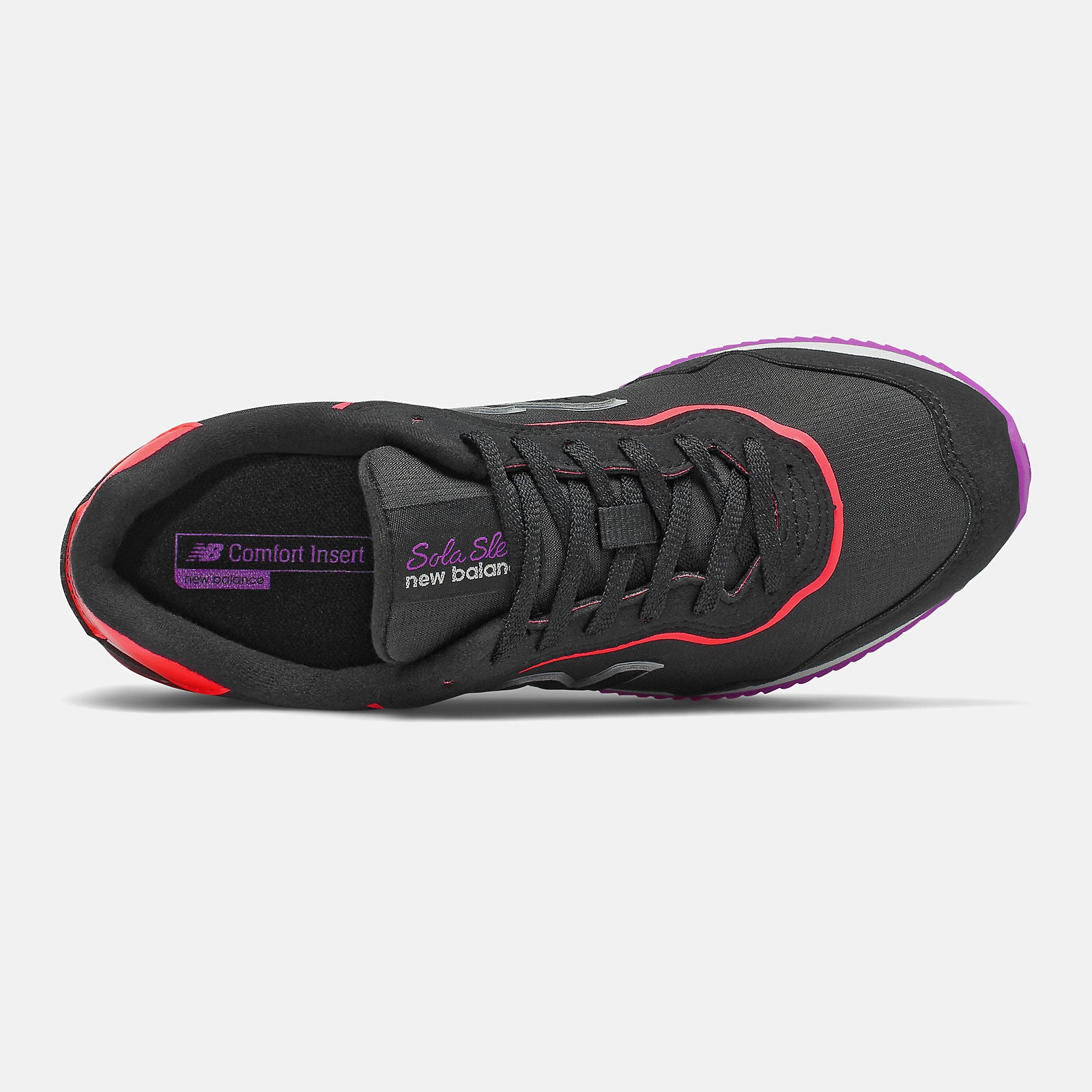 Black/Vivid Coral Sola Sleek / New Balance Women