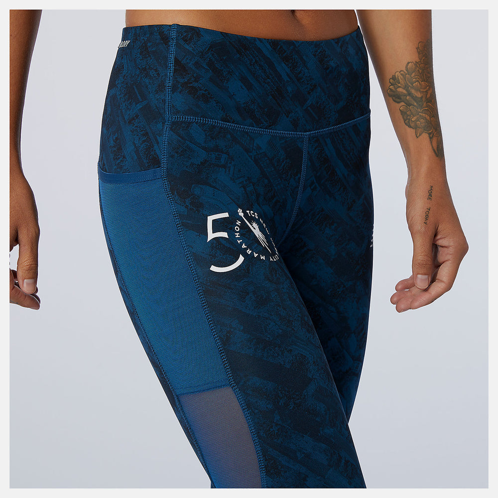 Rogue Wave NYC Marathon Printed Impact Run Tight / New Balance Women