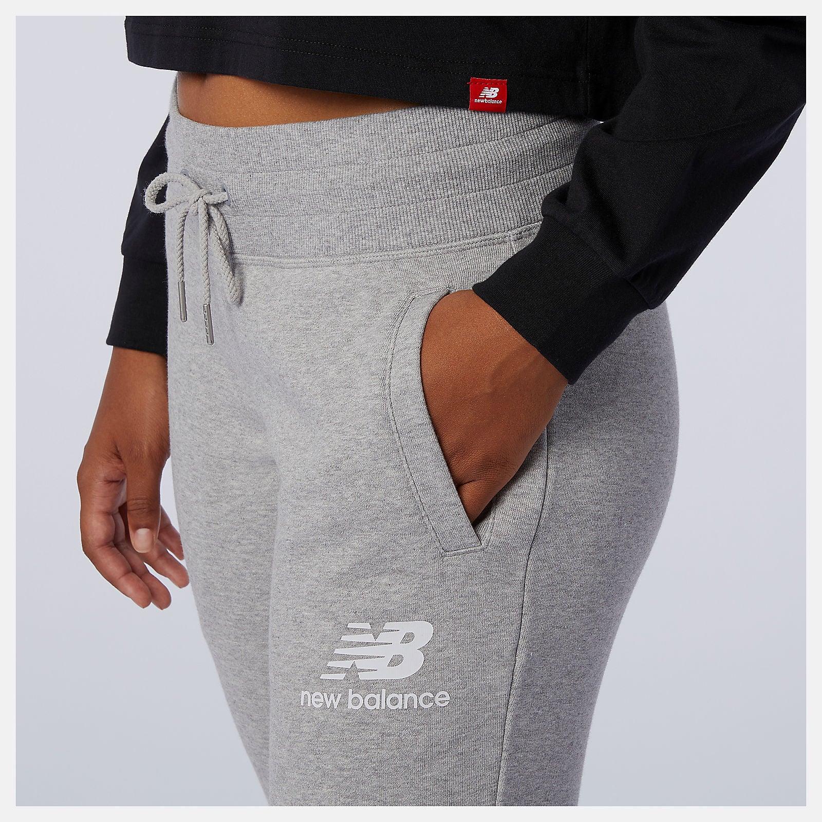 Athletic Grey NB Essentials French Terry Sweatpant / New Balance Women