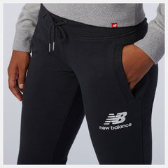 Black NB Essentials French Terry Sweatpant / New Balance Women