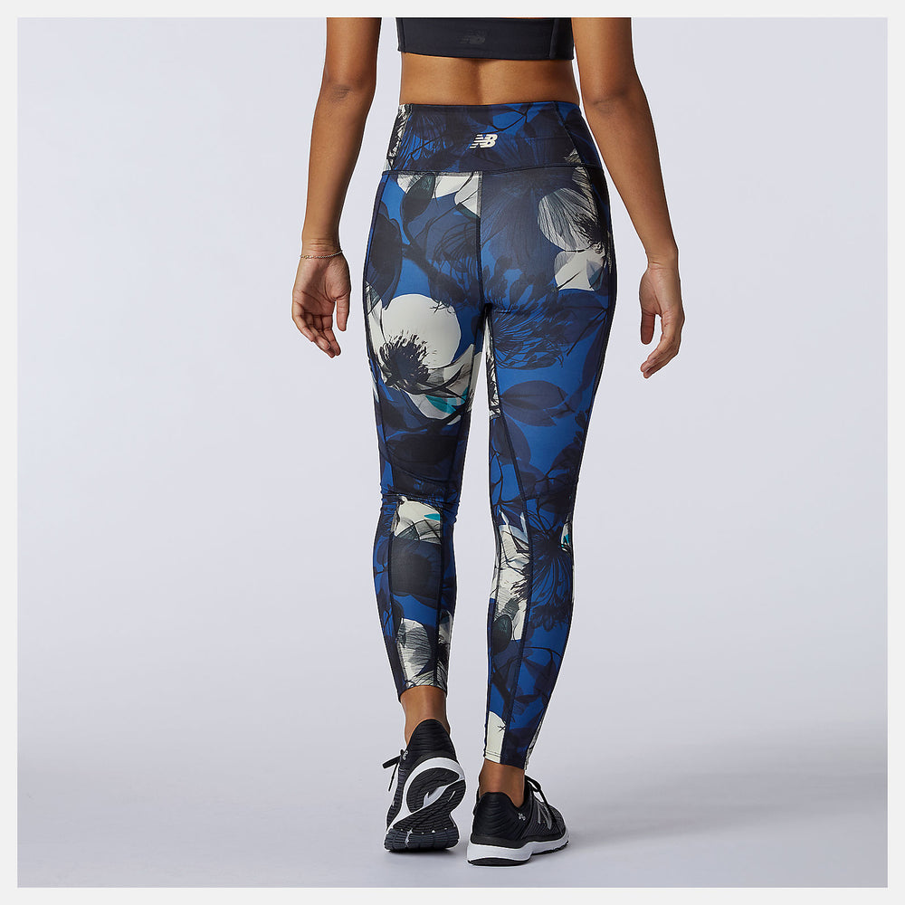 Blue Transform 7/8 NBSleek Printed Tight / New Balance Women