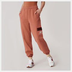 Terra Cotta Bandier Fleece Jogger / New Balance Women
