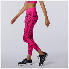 Pink Glo Relentless Printed High Rise 7/8 Tight / New Balance Women